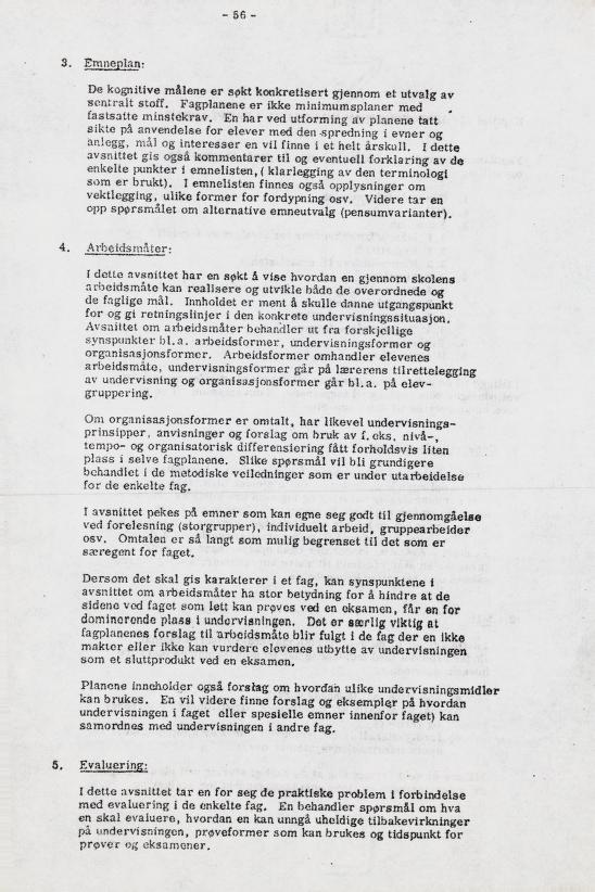 Skann 62 av Læreplan for gymnaset 1973 · del 1 generell del