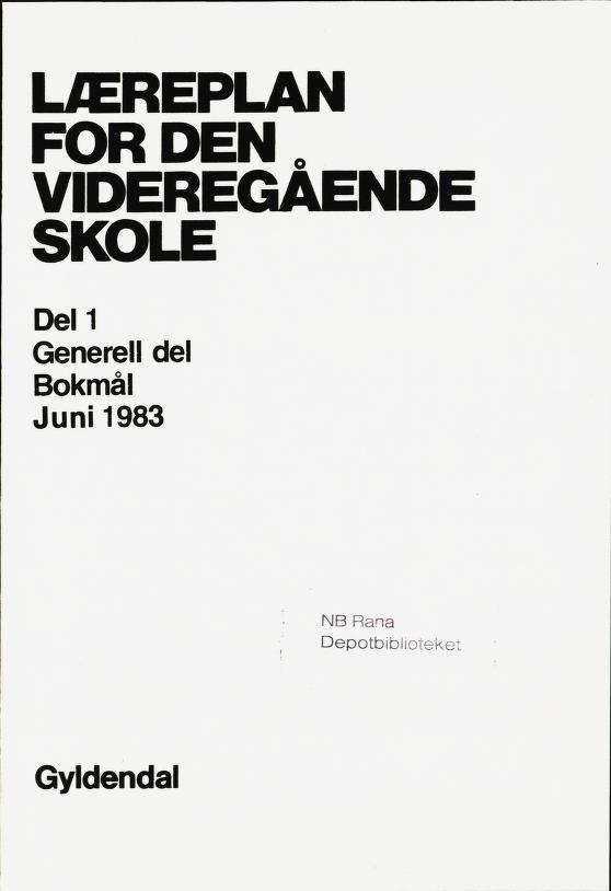 Skann 3 av R76 · Generell del · Bokmål 1983