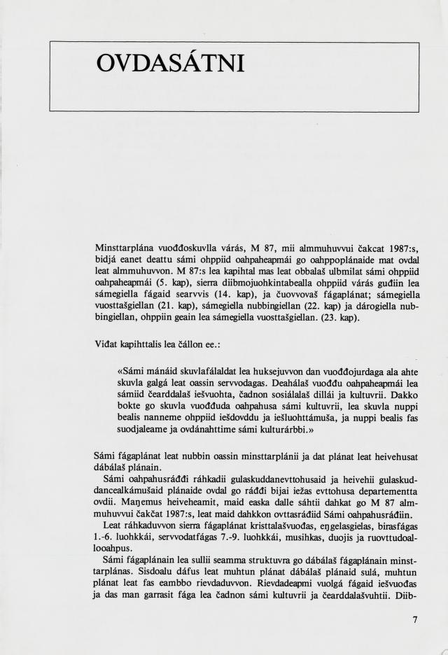 Skann 9 av Mønsterplanen 1987 · samiske fagplaner 1989