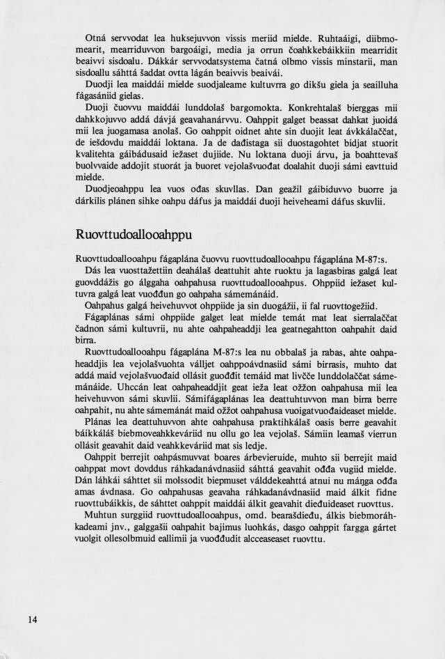 Skann 16 av Mønsterplanen 1987 · samiske fagplaner 1989