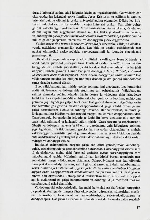 Skann 19 av Mønsterplanen 1987 · samiske fagplaner 1989