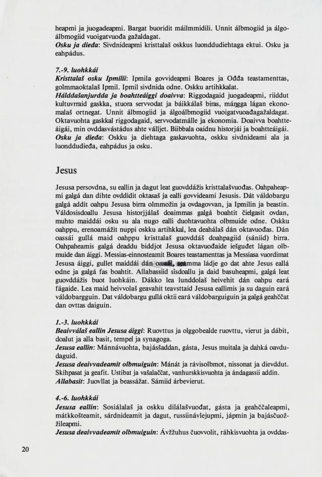 Skann 22 av Mønsterplanen 1987 · samiske fagplaner 1989