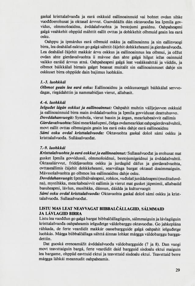 Skann 31 av Mønsterplanen 1987 · samiske fagplaner 1989