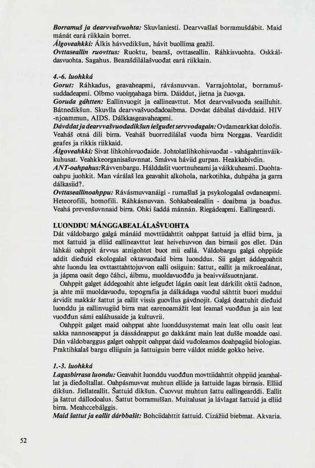 Skann 54 av Mønsterplanen 1987 · samiske fagplaner 1989