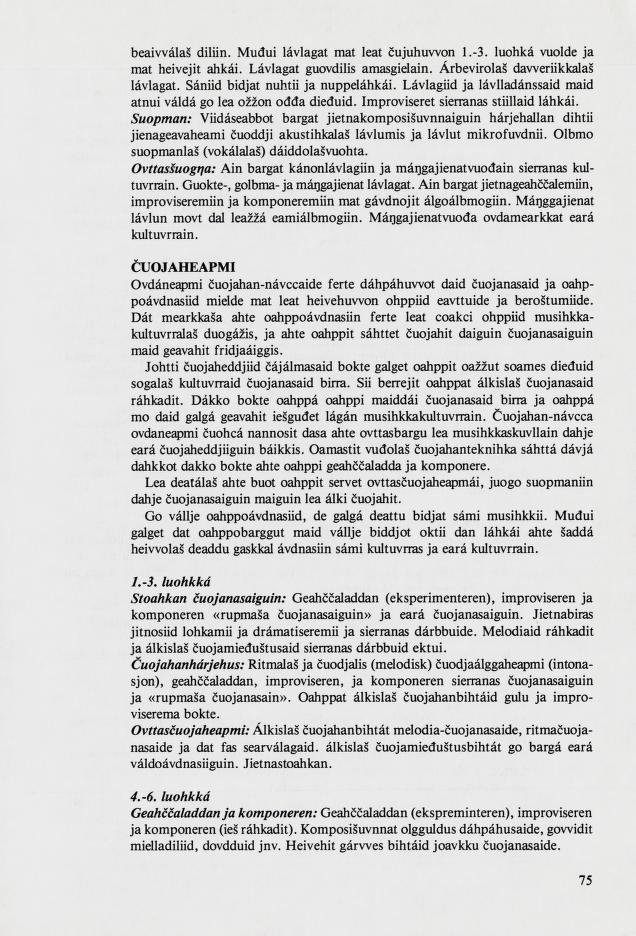 Skann 77 av Mønsterplanen 1987 · samiske fagplaner 1989