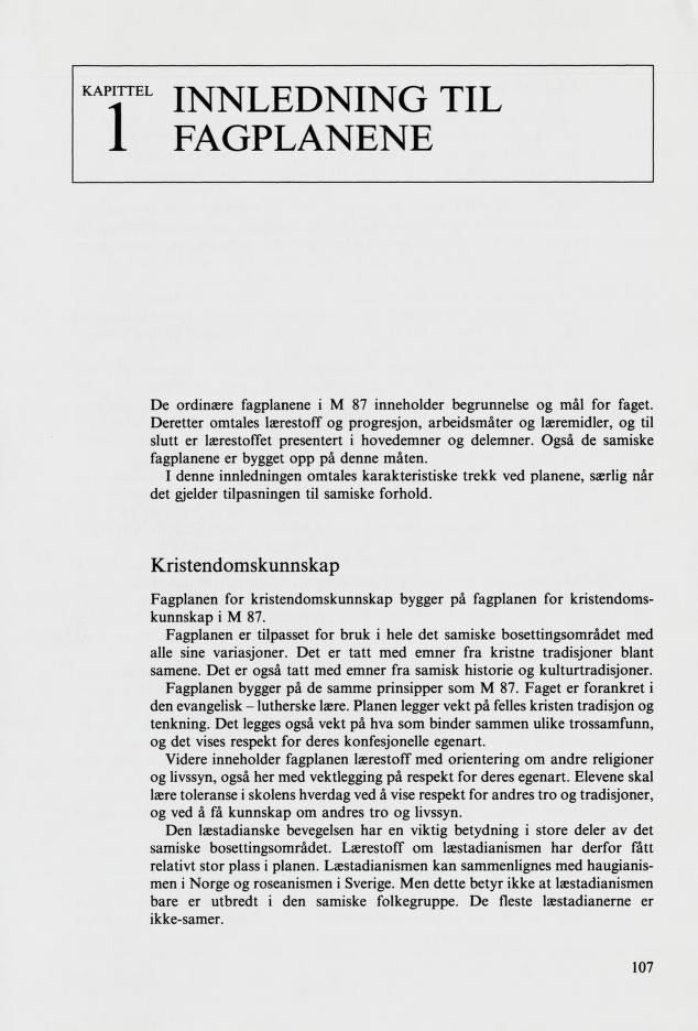 Skann 109 av Mønsterplanen 1987 · samiske fagplaner 1989