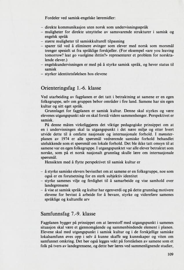 Skann 111 av Mønsterplanen 1987 · samiske fagplaner 1989