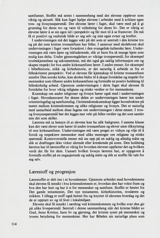 Skann 116 av Mønsterplanen 1987 · samiske fagplaner 1989