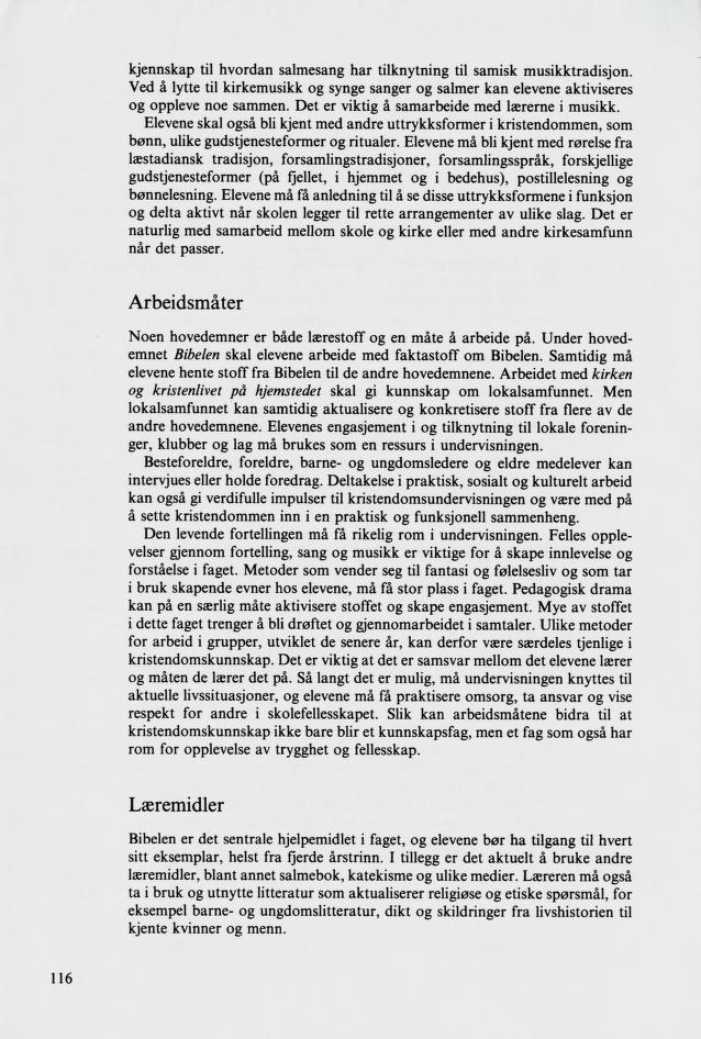 Skann 118 av Mønsterplanen 1987 · samiske fagplaner 1989
