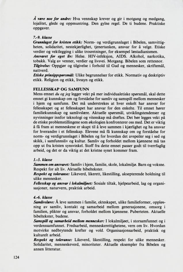 Skann 126 av Mønsterplanen 1987 · samiske fagplaner 1989