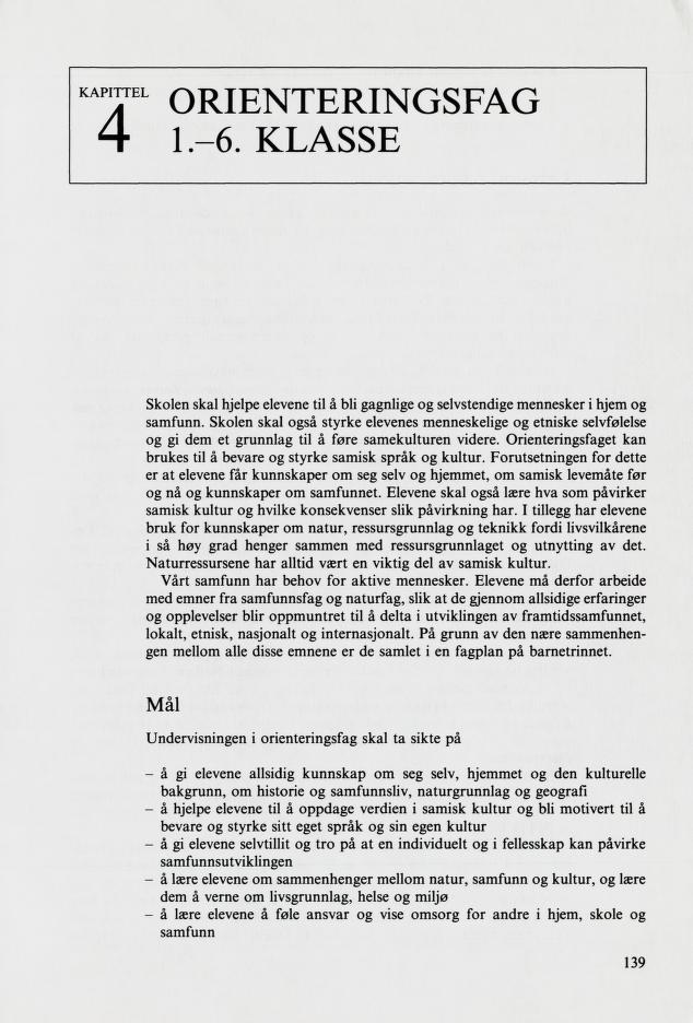 Skann 141 av Mønsterplanen 1987 · samiske fagplaner 1989