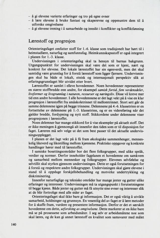 Skann 142 av Mønsterplanen 1987 · samiske fagplaner 1989