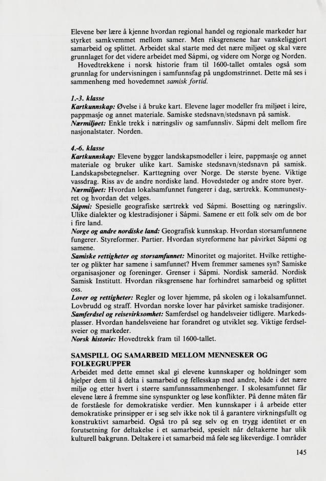 Skann 147 av Mønsterplanen 1987 · samiske fagplaner 1989
