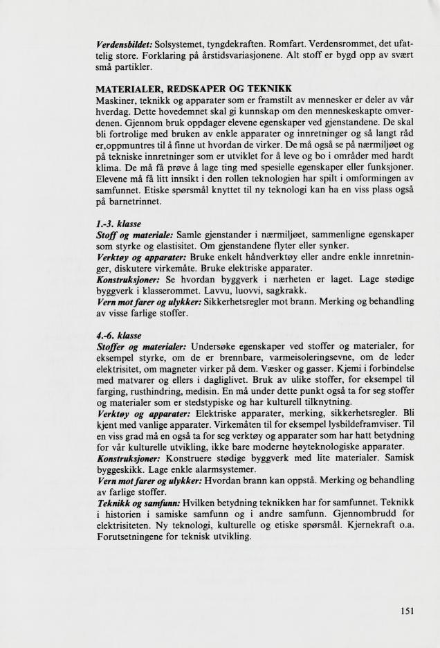 Skann 153 av Mønsterplanen 1987 · samiske fagplaner 1989