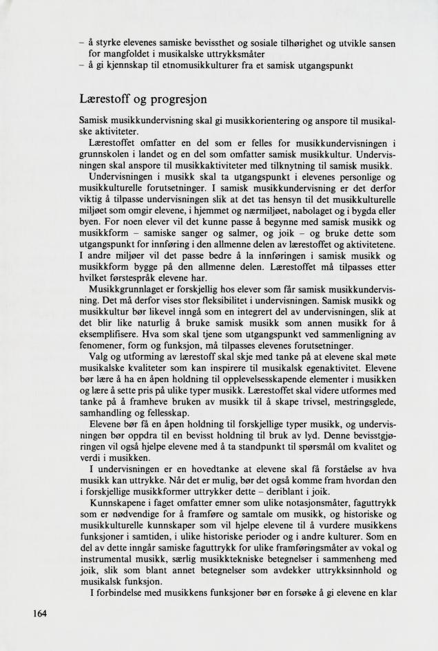 Skann 166 av Mønsterplanen 1987 · samiske fagplaner 1989