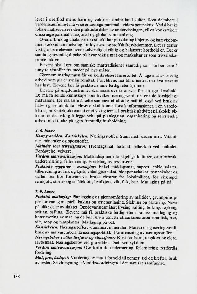 Skann 190 av Mønsterplanen 1987 · samiske fagplaner 1989