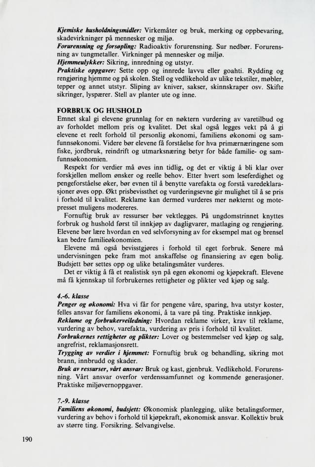 Skann 192 av Mønsterplanen 1987 · samiske fagplaner 1989