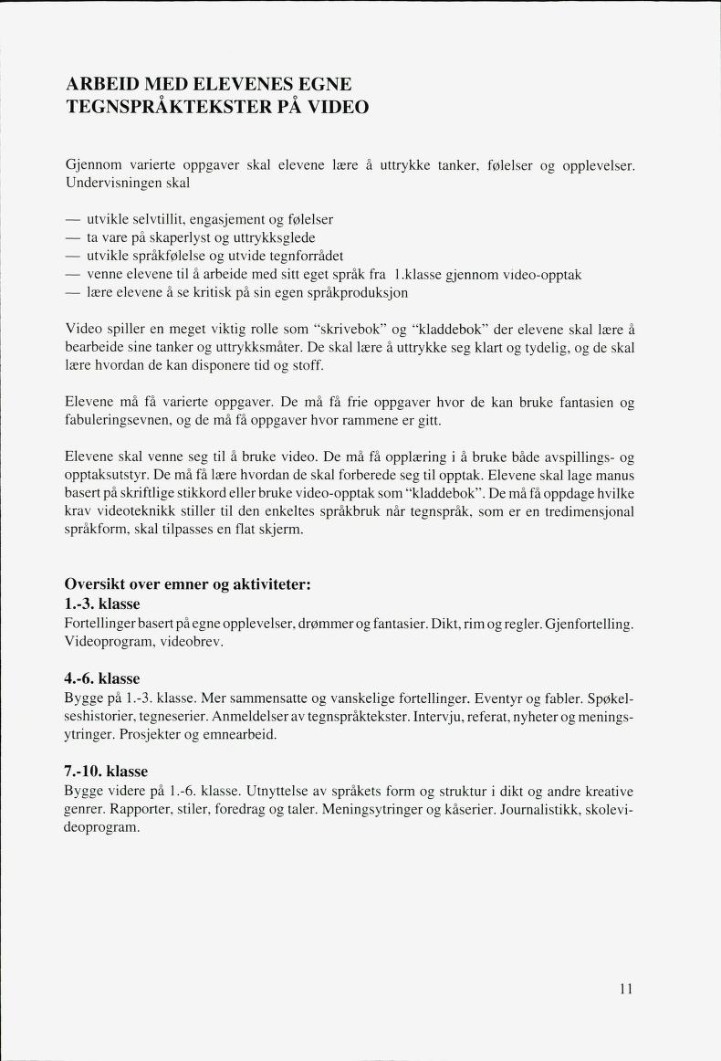 Skann 13 av Mønsterplanen 1987 · fagplaner for døve elever 1993