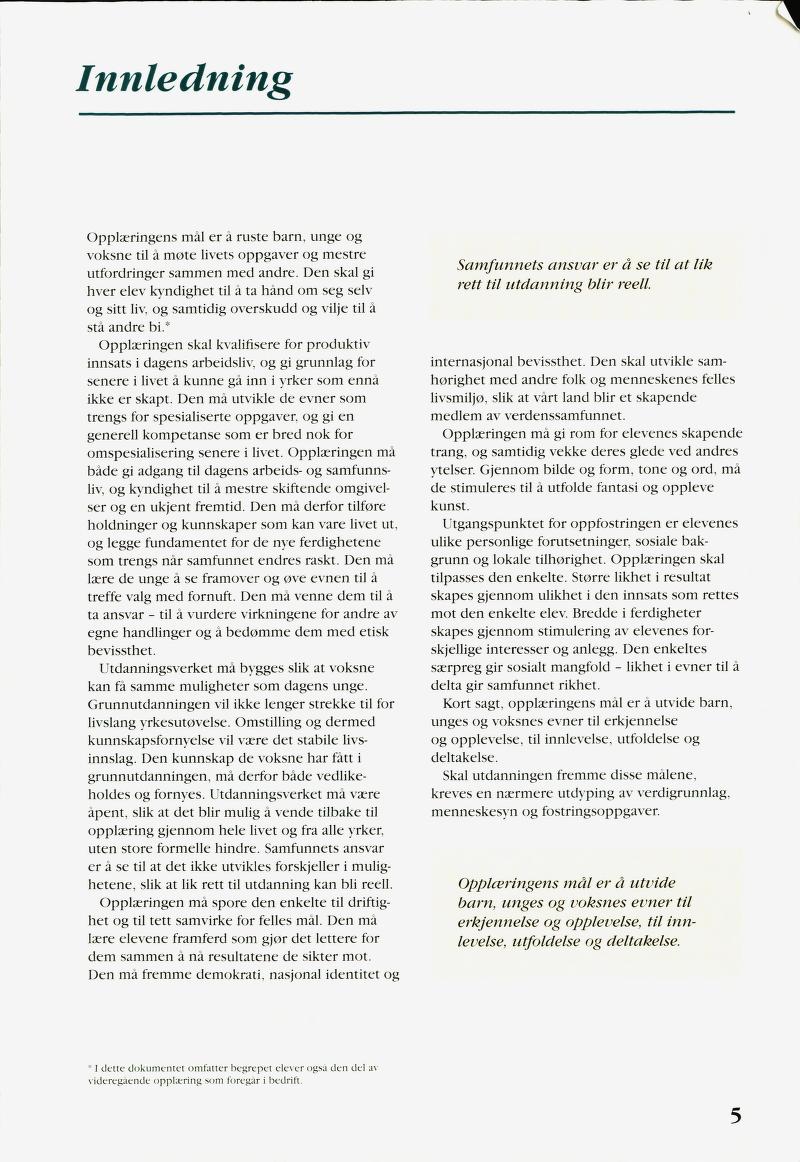 Skann 7 av R94 · Generell del · Bokmål 1993