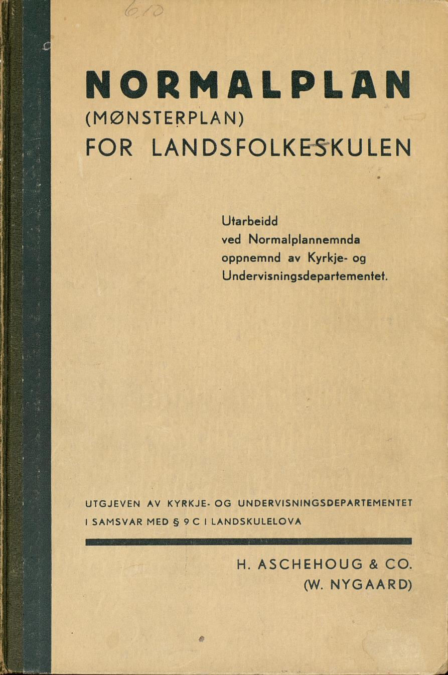 Skann 1 av Normalplanen 1939 · landsplan