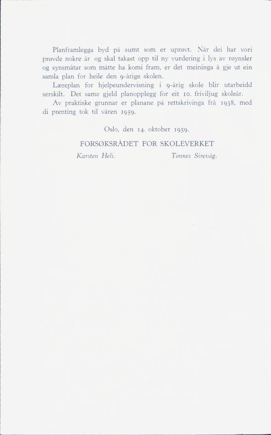 Skann 10 av Forsøksplanen 1960
