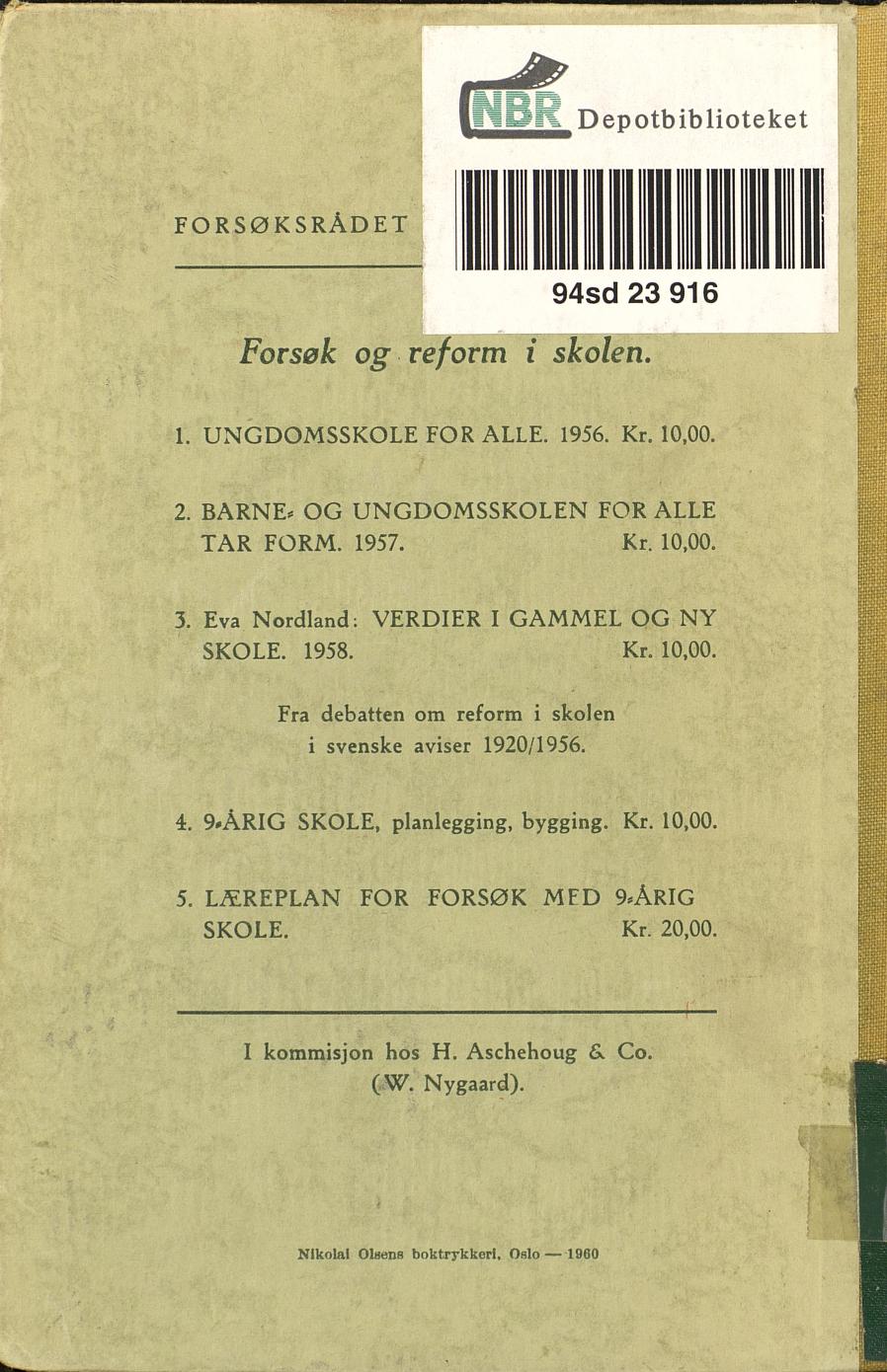 Skann 436 av Forsøksplanen 1960