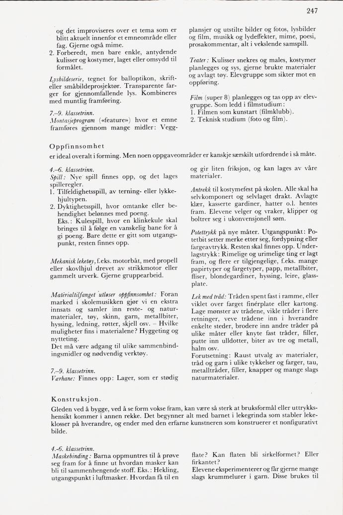 Skann 249 av Mønsterplanen 1974