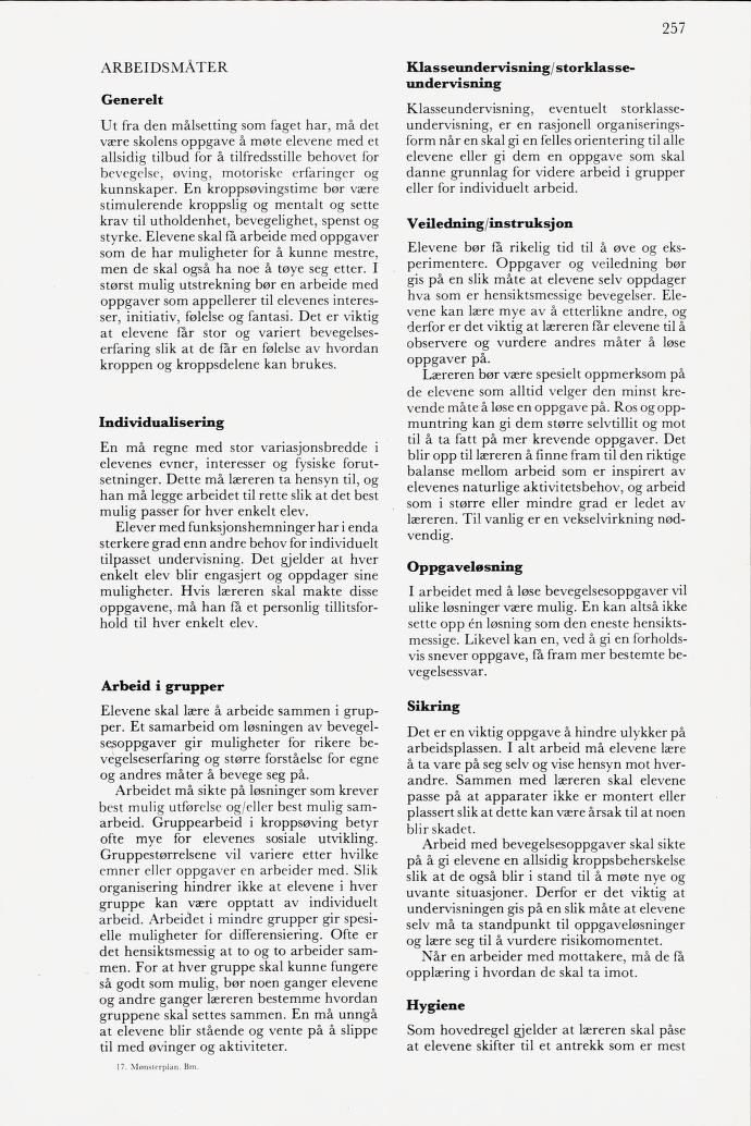 Skann 259 av Mønsterplanen 1974