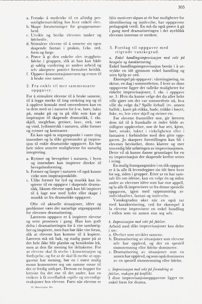 Skann 307 av Mønsterplanen 1974
