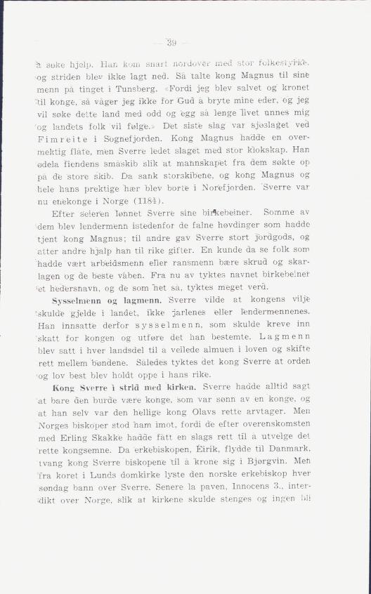 Skann 43 av Norges historie : med viktigere avsnitt av Danmarks og Sveriges historie. For middelskoler og ungdomsskoler (1936)