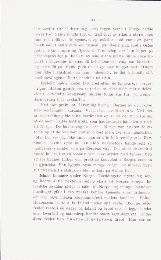 Skann 48 av Norges historie : med viktigere avsnitt av Danmarks og Sveriges historie. For middelskoler og ungdomsskoler (1936)