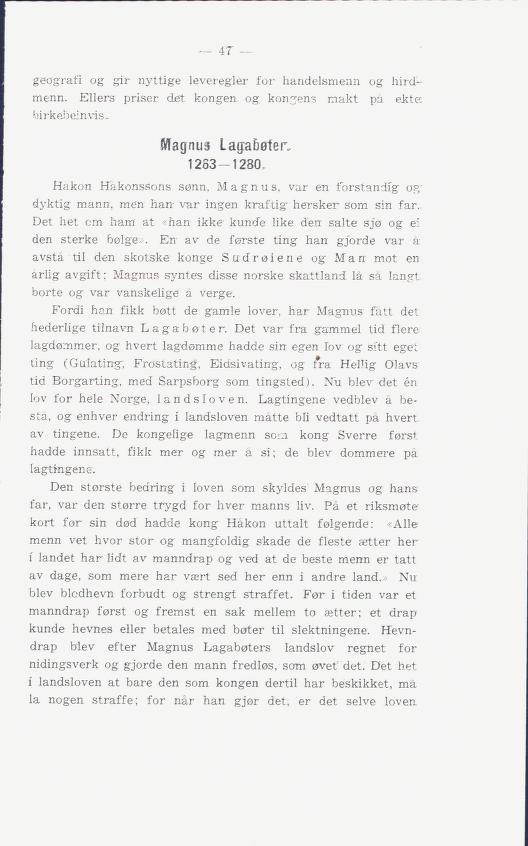 Skann 51 av Norges historie : med viktigere avsnitt av Danmarks og Sveriges historie. For middelskoler og ungdomsskoler (1936)