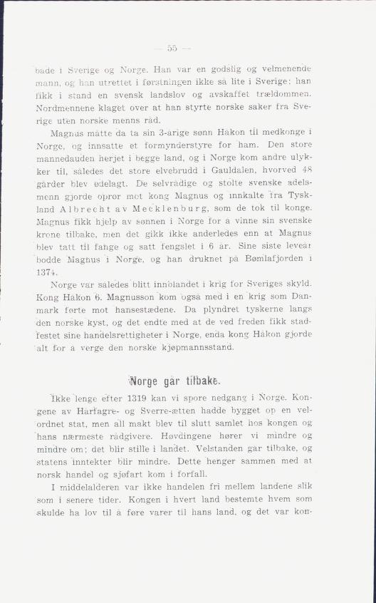 Skann 59 av Norges historie : med viktigere avsnitt av Danmarks og Sveriges historie. For middelskoler og ungdomsskoler (1936)