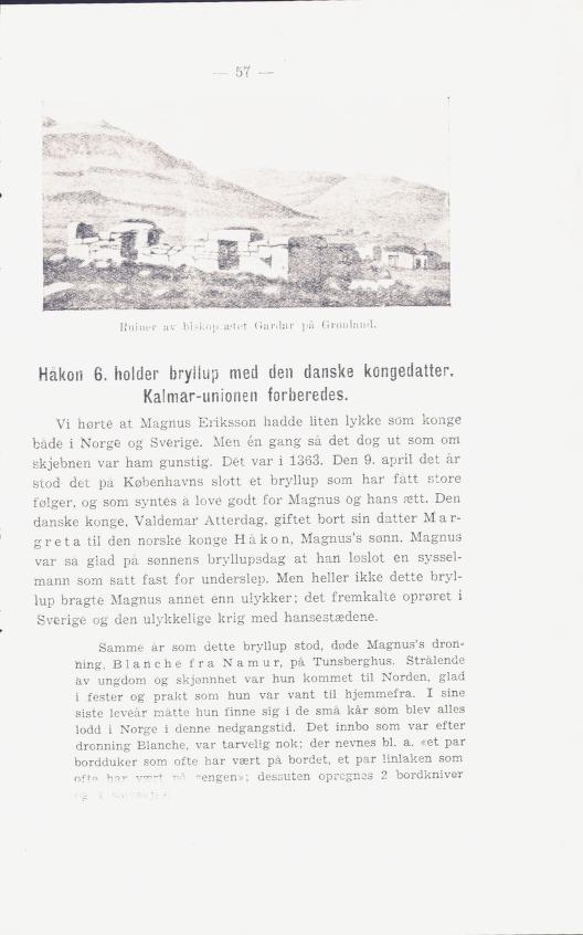 Skann 61 av Norges historie : med viktigere avsnitt av Danmarks og Sveriges historie. For middelskoler og ungdomsskoler (1936)