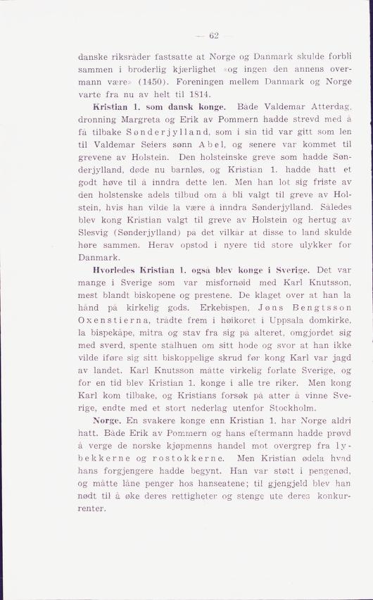Skann 66 av Norges historie : med viktigere avsnitt av Danmarks og Sveriges historie. For middelskoler og ungdomsskoler (1936)
