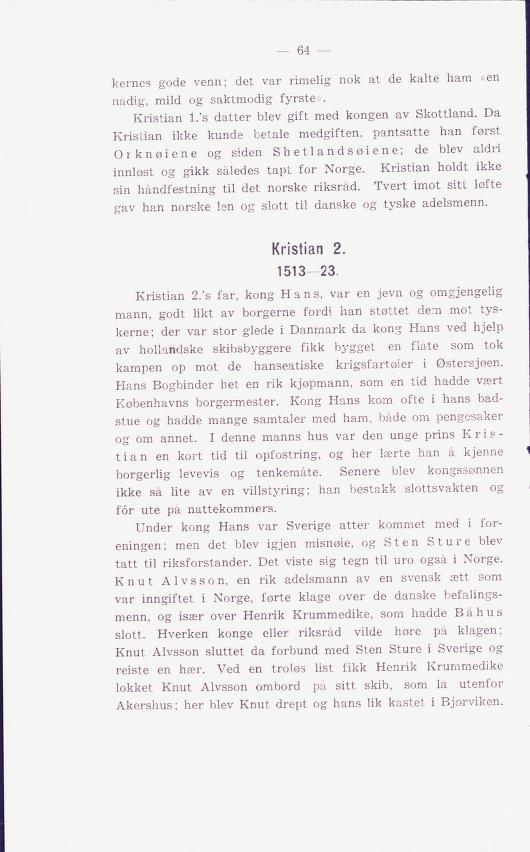 Skann 68 av Norges historie : med viktigere avsnitt av Danmarks og Sveriges historie. For middelskoler og ungdomsskoler (1936)
