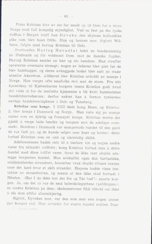 Skann 69 av Norges historie : med viktigere avsnitt av Danmarks og Sveriges historie. For middelskoler og ungdomsskoler (1936)