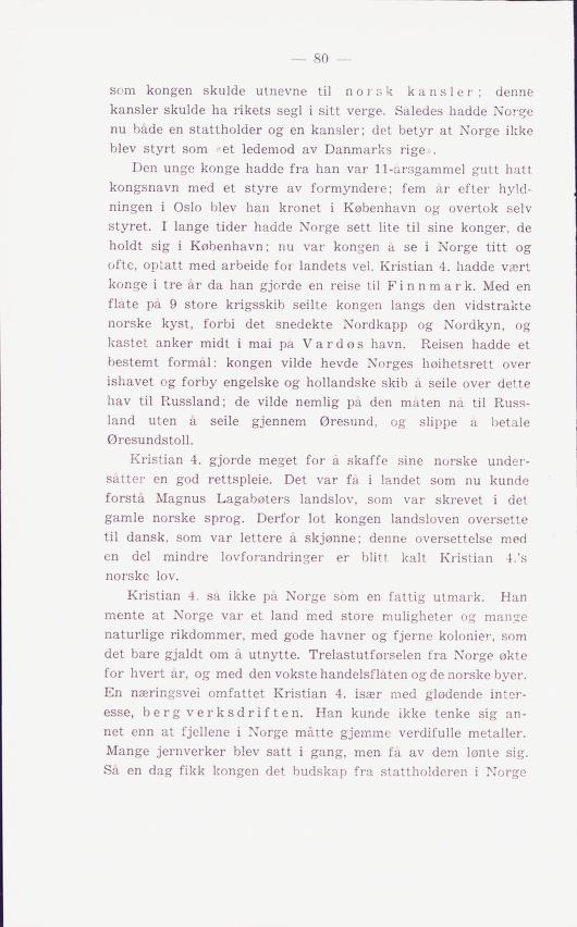 Skann 84 av Norges historie : med viktigere avsnitt av Danmarks og Sveriges historie. For middelskoler og ungdomsskoler (1936)