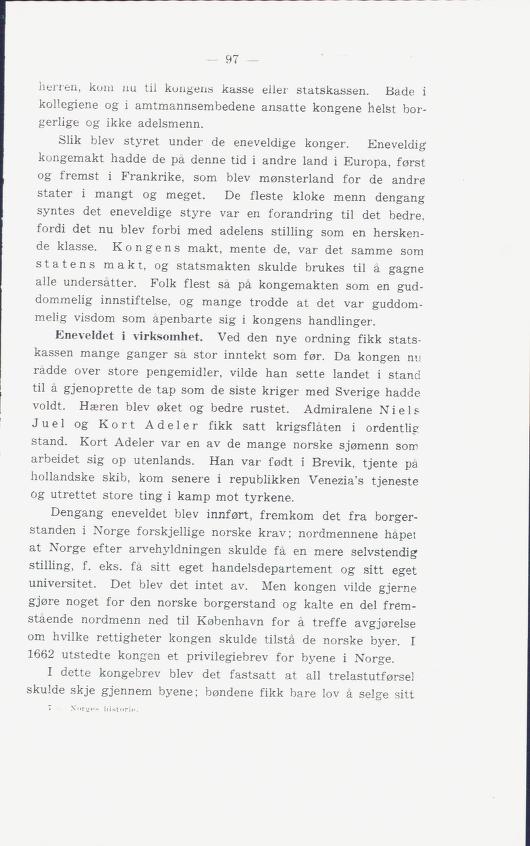 Skann 101 av Norges historie : med viktigere avsnitt av Danmarks og Sveriges historie. For middelskoler og ungdomsskoler (1936)