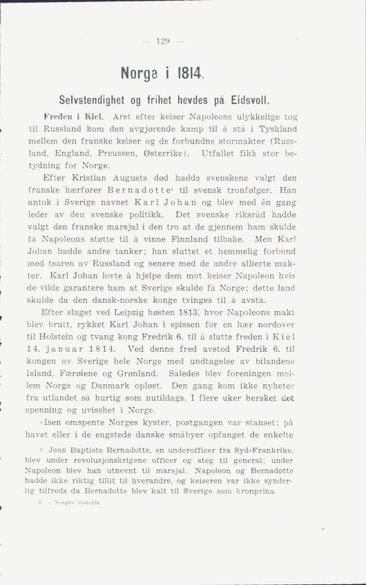 Skann 133 av Norges historie : med viktigere avsnitt av Danmarks og Sveriges historie. For middelskoler og ungdomsskoler (1936)