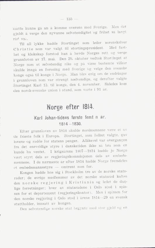 Skann 139 av Norges historie : med viktigere avsnitt av Danmarks og Sveriges historie. For middelskoler og ungdomsskoler (1936)