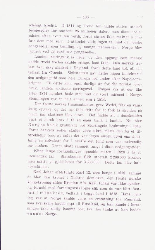 Skann 140 av Norges historie : med viktigere avsnitt av Danmarks og Sveriges historie. For middelskoler og ungdomsskoler (1936)
