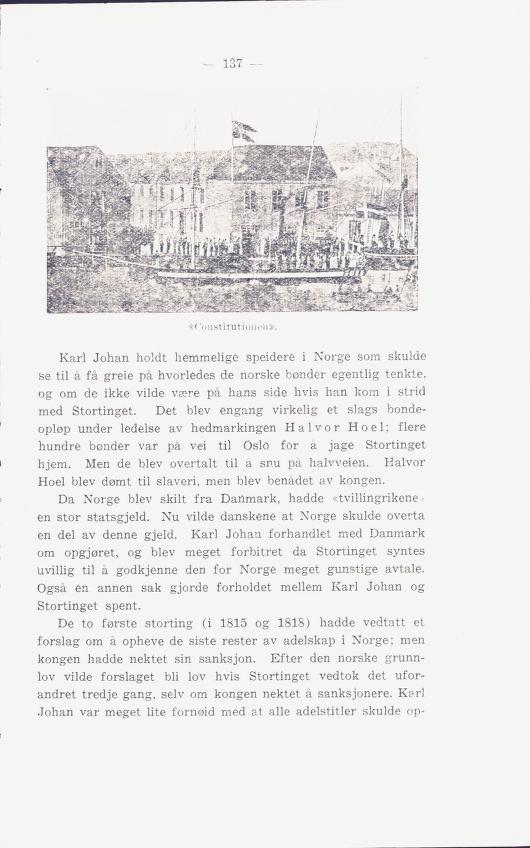 Skann 141 av Norges historie : med viktigere avsnitt av Danmarks og Sveriges historie. For middelskoler og ungdomsskoler (1936)
