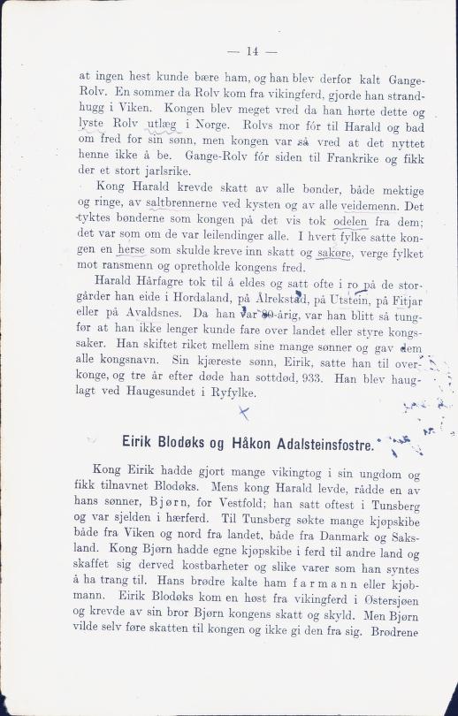 Skann 20 av Norges historie med viktigere avsnitt av Danmarks og Sveriges historie (1924)