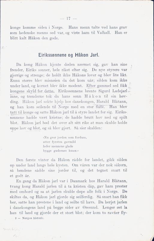 Skann 23 av Norges historie med viktigere avsnitt av Danmarks og Sveriges historie (1924)