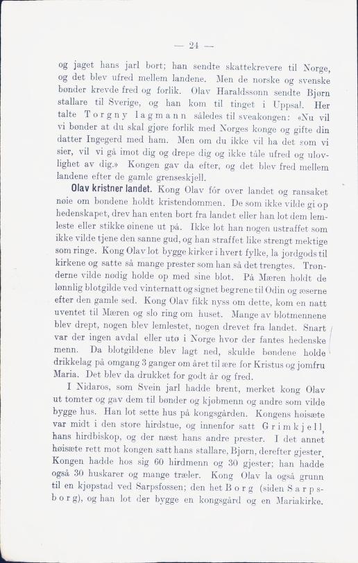 Skann 30 av Norges historie med viktigere avsnitt av Danmarks og Sveriges historie (1924)
