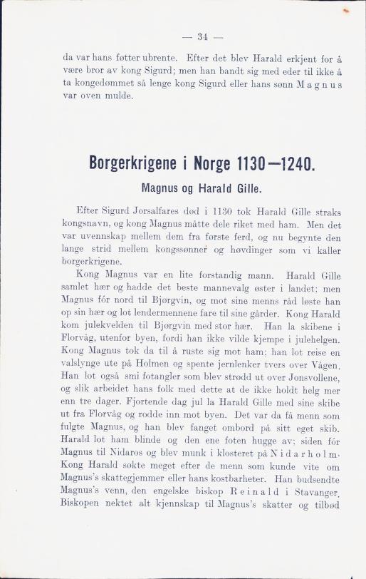 Skann 40 av Norges historie med viktigere avsnitt av Danmarks og Sveriges historie (1924)