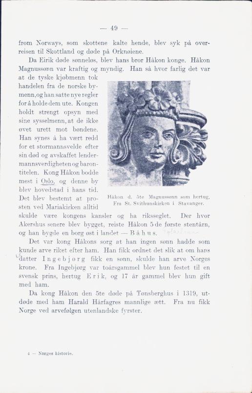 Skann 55 av Norges historie med viktigere avsnitt av Danmarks og Sveriges historie (1924)
