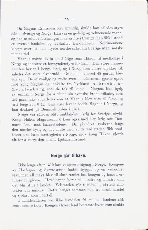 Skann 61 av Norges historie med viktigere avsnitt av Danmarks og Sveriges historie (1924)