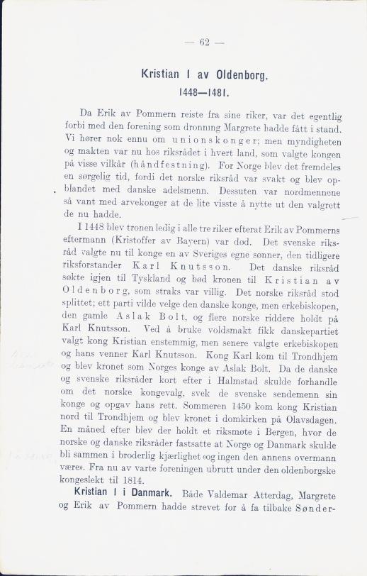 Skann 68 av Norges historie med viktigere avsnitt av Danmarks og Sveriges historie (1924)